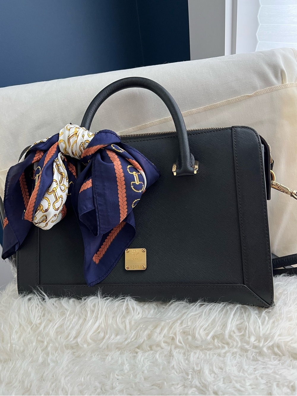 MCM Nuovo Saffiano leather 2-way satchel